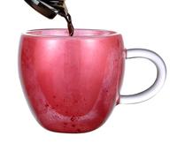 Tazze Da Caffè A Doppia Parete - A Forma Di Cuore Anti-Burning | Tazze Da Espresso A Forma Di Cuore Per Cappuccino | Da Caffè Doppio Amore | Da Espresso In Artistico Per