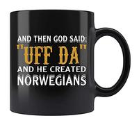 Tazze Da Caffè And Then God Said Uff Da And He Created Norwegians Statement Tazze Colazione Resistenti Mug In Porcellana Per Home Fidanzata Latte