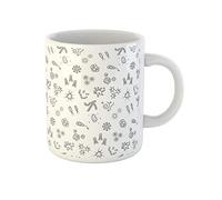 Tazze Da Caffè Bacterium Doodle Germs Virus Draw Biology Microbe Con Manico Tazza In Ceramica Statement Tazza Colazione Porcellana Per Caffe Moglie Thè