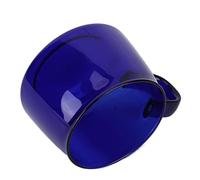 Tazze da caffè Bodum, Tazza in Borosilicato da 250 Ml Tazza in Vetro Borosilicato Trasparente Tazza da caffè a Fondo Piatto con Manico per caffè, Latte, Latte (BLUE)