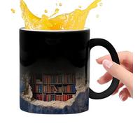 Tazze da caffè che cambiano calore, libreria da caffè, da caffè con cambio di calore, da tè per caffè - libreria tazze da caffè fresche, in ceramica che cambia colore