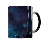 Tazze da caffè che cambiano calore, tazza in ceramica Il richiamo di Cthulhu da 350 ml, tazza che cambia colore mitologia, novità tazza sensibile al calore per Natale, Halloween, regalo di compleanno