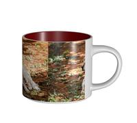 Tazze da caffè, colazione, tazza da latte d'avena, tazza da tè, tazza in ceramica, grande, setter inglese, autunno, animali domestici, cani, inglese,Rosso,Taglia unica