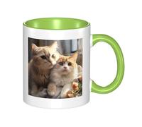 Tazze da caffè con manico a forma di gatto, 11 once, grandi, in porcellana, per bevande calde de, tazze da tè in ceramica per uomini e donne, divertenti tazze da caffè, regalo di inaugurazione della