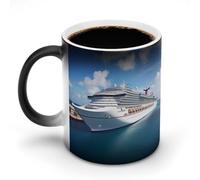 Tazze da caffè con navi da crociera divertente tazza che cambia colore tazza unica tazza sensibile al calore tazza da tè in ceramica stampa moda regalo novità per compleanno uomini donne
