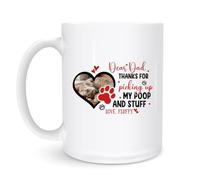 Tazze Da Caffè Dear Dad Thanks For Picking Up My Poop 330Ml Tazza In Porcellana In Ceramica Mug Per Uomo Succo Donna