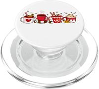Tazze da caffè di Natale Art Latte Lovers Natale pigiama caffè PopSockets PopGrip per MagSafe