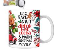 Tazze da Caffè di Natale Bicchiere Ceramico Natalizio Per Bevanda Al Latte | Mug da Caffè Festivo per Tè Cioccolata Calda Espresso Latte Caffetteria Abitazione, Dormitorio, Ufficio, Apparta
