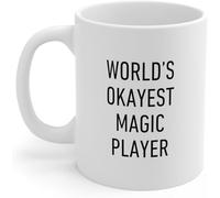 Tazze da caffè divertenti e originali con il giocatore più bravo del mondo, tazza da caffè originale con stampa su entrambi i lati, tazza da tè in ceramica per mamma, papà, amico, moglie, marito, 11 o