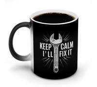 Tazze da caffè divertenti "Keep Calm I'll Fix It", tazze da tè divertenti