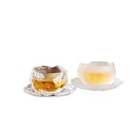 Tazze da caffè e tazze da tè per uso domestico, tazze squisite, articoli per la casa, tazza da tè in vetro semplice, mini tazza da tè giapponese, piccola tazza da tè personale, tazza di dio in