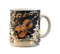 Tazze da caffè festive - Natale in resina vacanza cioccolata calda, design festivo | Bicchieri per bevande al mattino decorati per feste in ufficio, decorazioni per la casa, regalo per feste