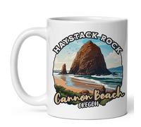 Tazze Da Caffè Haystack Rock Cannon Beach Oregon Con Manici Tazze Statement Mug In Porcellana Per Latte Thè Quotidiano