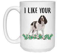 Tazze Da Caffè I Like Your English Springer Spaniel 330Ml Mug Con Manico In Ceramica Tazza Per Bevande Succo Uomo