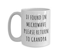 Tazze Da Caffè If Found In Microwave Please Return To Gag Grandpas Moderne Tazze Antimacchia Mug In Porcellana Per Latte Fidanzata Thè