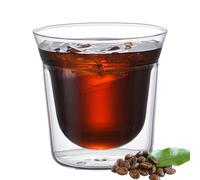 Tazze da caffè in a doppia parete, in isolato a labbro singolo - Bicchiere da vino isolato in modo sostenibile per caffè, tè, whisky, cocktail e la maggior parte delle bevande