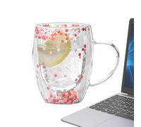 Tazze Da Caffè In A Doppia Parete,Tazze Da Caffè In A Doppia Parete | Tazza da caffè in isolante trasparente da 350 ml | Tazza da caffè leggera resistente al calore per le
