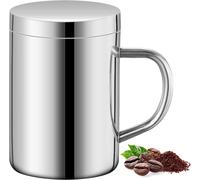Tazze Da Caffè in Acciaio Inox Con Manico, 13.5Oz/400 Ml Tazza Termica a Doppia