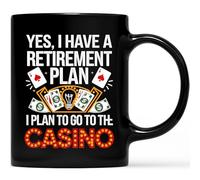 Tazze Da Caffè In Ceramica Casino Cool Retiree Retirement Plan Resistenti Tazze Da Caffè Antimacchia Mug In Porcellana Per Fidanzata Thè Moglie