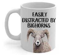 Tazze Da Caffè In Ceramica Easily Distracted By Bighorn Sheep Con Manico Tazze Da Caffè Durevole Mug In Porcellana Per Thè Latte Caffe