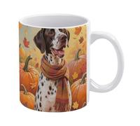 Tazze Da Caffè In Ceramica Fall Autumn Dog German Shorthaired Pointer Dog Statement Tazze Da Tè In Ceramica Colorata Tazza In Porcellana Per Latte Thè Fidanzata
