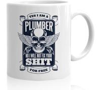 Tazze Da Caffè In Ceramica Plumber I Will Not Fix Your Sht For Free Colorata Tazze Caffe Resistenti Tazza Da Tè Per Caffe Home Moglie