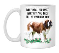 Tazze Da Caffè In Ceramica Saint Bernard White Red Moderne Tazze Colazione Retrò Tazza In Porcellana Per Anniversario Home Quotidiano