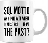 Tazze Da Caffè In Ceramica Sql Motto Microwave Safe Funny Tech Con Manici Tazze Mug Statement Tazza Da Tè Per Moglie Thè Fidanzata