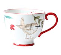 Tazze da caffè in ceramica, Tazze da caffè 13,5 once, tazza in ceramica dipinta a mano vintage, tè for uso domestico, colazione con animali della foresta a, regali unici for matrimoni e compleanni