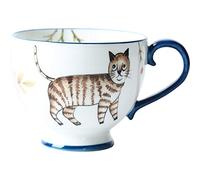 Tazze da caffè in ceramica, Tazze da caffè 13,5 once, tazza in ceramica dipinta a mano vintage, tè for uso domestico, colazione con animali della foresta a, regali unici for matrimoni e compleanni