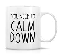 Tazze Da Caffè In Ceramica You Need To Calm Do-Wn Resistenti Tazze Colazione Durevole Tazza Colazione Porcellana Per Thè Latte Caffe