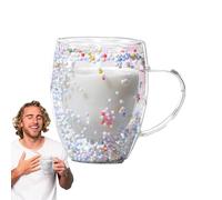 Tazze da caffè in con doppio isolamento, Tazze da caffè in a doppia parete | Tazza da estetica in isolante da 350 ml | Bicchieri di grande capacità, tazza da leggera in resistente al calor