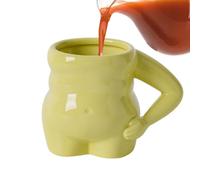 Tazze da caffè in porcellana, fatte a mano, eccentriche, tazze da caffè con pancia grande, lavabili in lavastoviglie, in porcellana riscaldabile per caffè, tè, latte, acqua, latte