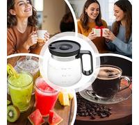 Tazze Da Caffè In Trasparente | Mug Da Viaggio 500ml Per Caffè Acqua E Bevande,Tazze Con Coperchio Per The Latte Cappuccino Succo Acqua Festa Compleanno Campeggio