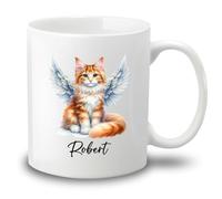 Tazze Da Caffè Maine Coon Cats Tazzine Da Caffè,Con Manico,Multicolore,Tazza Da Caffe Per Festa Papà Caffè E Tè 330Ml