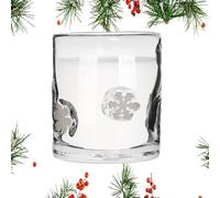 Tazze da caffè Natale | Tazza di vetro festivo goffratura 3D,Tazza di vetro Goblet per bevande da viaggio bar vacanze festa caffè amici inverno festa festa amici bar viaggi vacanze