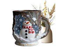 Tazze da caffè natalizie - Set di tazze per le festività | Bicchiere da tè invernale da tè a tema Babbo Natale Stoviglie stagionali Decorativo Porta cacao Caldo Regalo Amante del Caffè Regalo