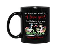 Tazze Da Caffè No Matter How Much I Say I Love You Ceramica Mugs,Moderne,Multicolore,Tazza In Ceramica Per Uomo Papà Nonna 330Ml