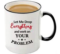 Tazze Da Caffè Office Let Me Drop Everything And Work Con Manici Tazze Mug Durevole Tazza Colazione Porcellana Per Fidanzata Home Caffe