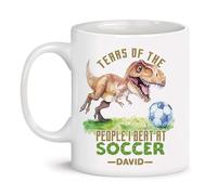 Tazze Da Caffè Particolari Tazza Da Caffe Funny Dinosaur Soccer Player Divertenti Tazzine Da Caffè Per Festa Uomo Donna 330Ml