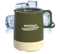 Tazze Da Caffè Per Campeggio - Tenuta Impermeabile Antiscivolo Con Coperchio,Da Caffè Portatile Per Campeggio,Per Viaggio Escursionismo Sport Auto Casa Ufficio Scuola Outdoor Indoor