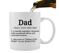 Tazze da caffè per la festa del papà, 350 ml, in ceramica, resistenti alle alte temperature, con motivo di papà, bicchieri in ceramica durevoli | Per tè caldo