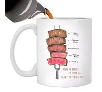 Tazze da caffè per la festa del papà, 350 ml, in ceramica, resistenti alle alte temperature, con motivo di papà, bicchieri in ceramica durevoli | Per tè caldo