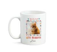 Tazze Da Caffè Personalizzabile Tazza Da Caffe World'S Best Cat Grandma Divertenti Tazzine Da Caffè Per Lavoro Ufficio Festa 330Ml