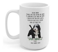 Tazze Da Caffè Puppy Black White Thanks For Being My Mom 330Ml Mug In Ceramica In Porcellana Tazza Per Compleanno Succo Ufficio