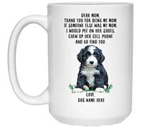 Tazze Da Caffè Puppy Blue White Thanks For Being My Mom 330Ml Tazze In Ceramica Classica Tazza Per Ufficio Espresso Uso Domestico