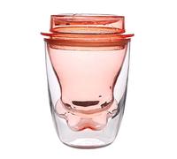 Tazze da caffè Simpatiche tazze da caffè trasparenti a doppia parete a forma di piede di gatto con coperchio Tazze da 7,8 once Cat Claw Cup Divertenti regali di compleanno di San Valentino per te (Colore : Grigio) (Rosso)