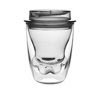 Tazze da caffè Simpatiche tazze da caffè trasparenti a doppia parete a forma di piede di gatto con coperchio Tazze da 7,8 once Cat Claw Cup Divertenti regali di compleanno di San Valentino per te (Colore : Grigio) (Grigio)