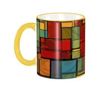Tazze Da Caffè Stained Glass Wall 330Ml Tazza In Ceramica Classica Mug Per Latte Uso Domestico Donna