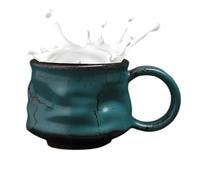 Tazze da caffè, tazze in ceramica funky, tazze da caffè uniche, design irregolari, migliori tazze da caffè vintage Quirky ceramica tazze perfette per la casa, 12,8 x 8,5 x 7 cm